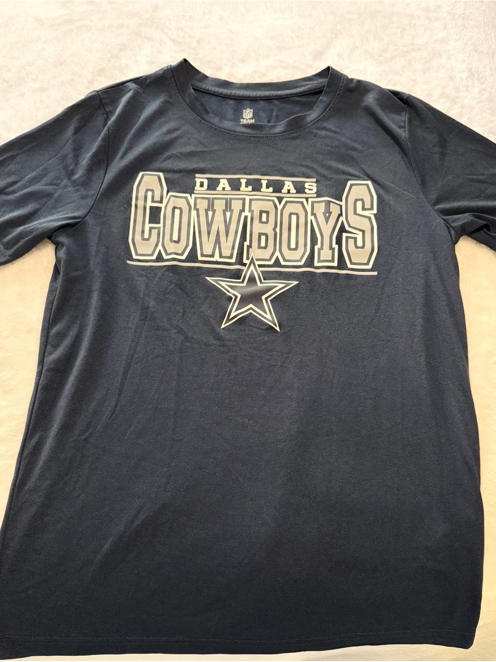 NFL Dallas Cowboys Navy and White Unisex Kids Graphic Tee
